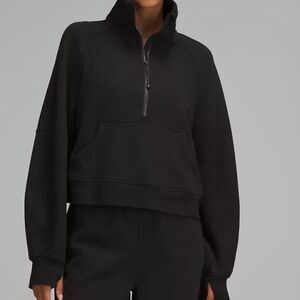 Scuba Oversized Funnel-Neck Half Zip